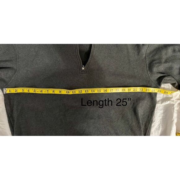 Peter Millar 1/4 zip pullover‎ sweatshirt gray size large - Picture 5 of 5